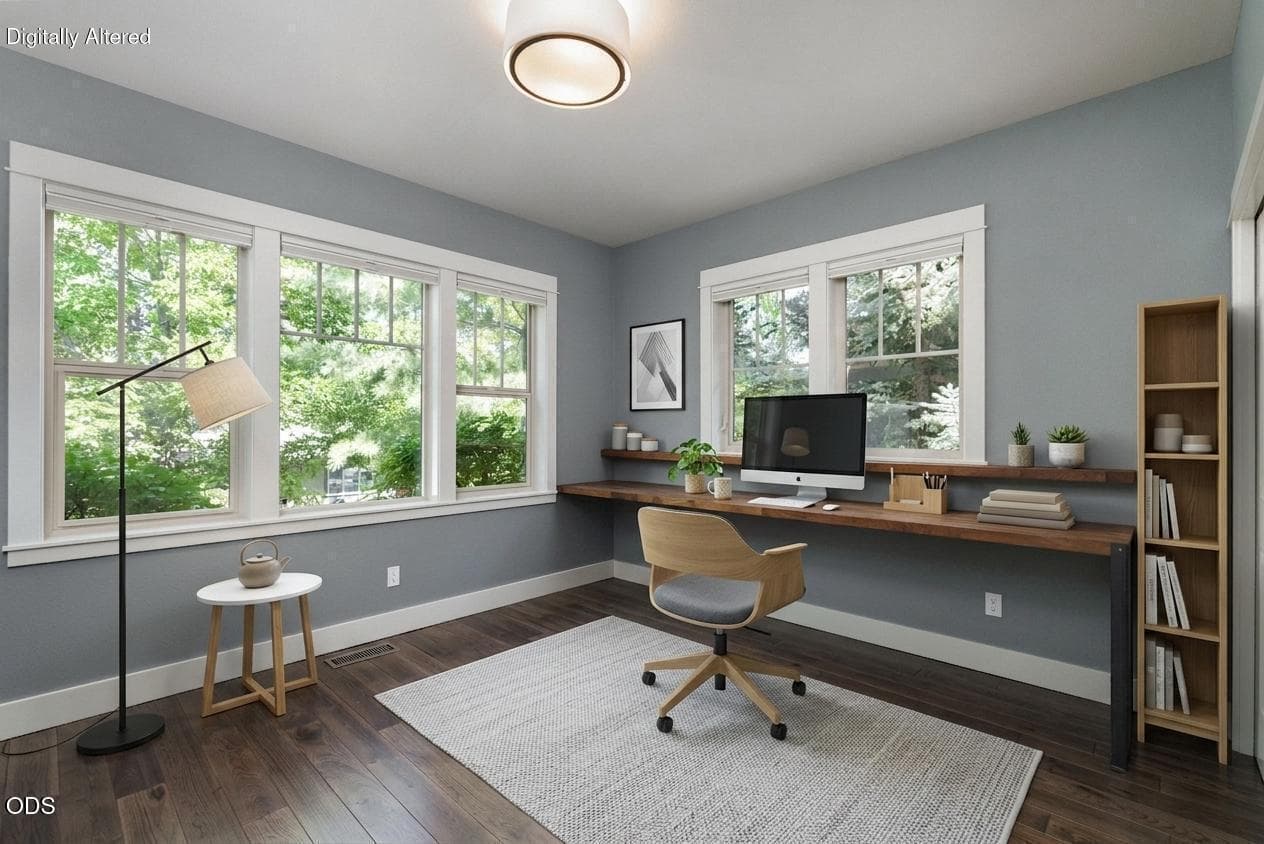 Main Level Bedroom with Attached Full Bath - Flexible For Many Uses (Home Office, Bedroom, etc.)
