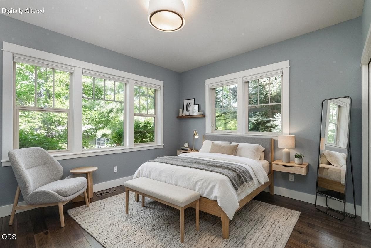 Main Level Bedroom with Attached Full Bath - Flexible For Many Uses (Home Office, Bedroom, etc.)