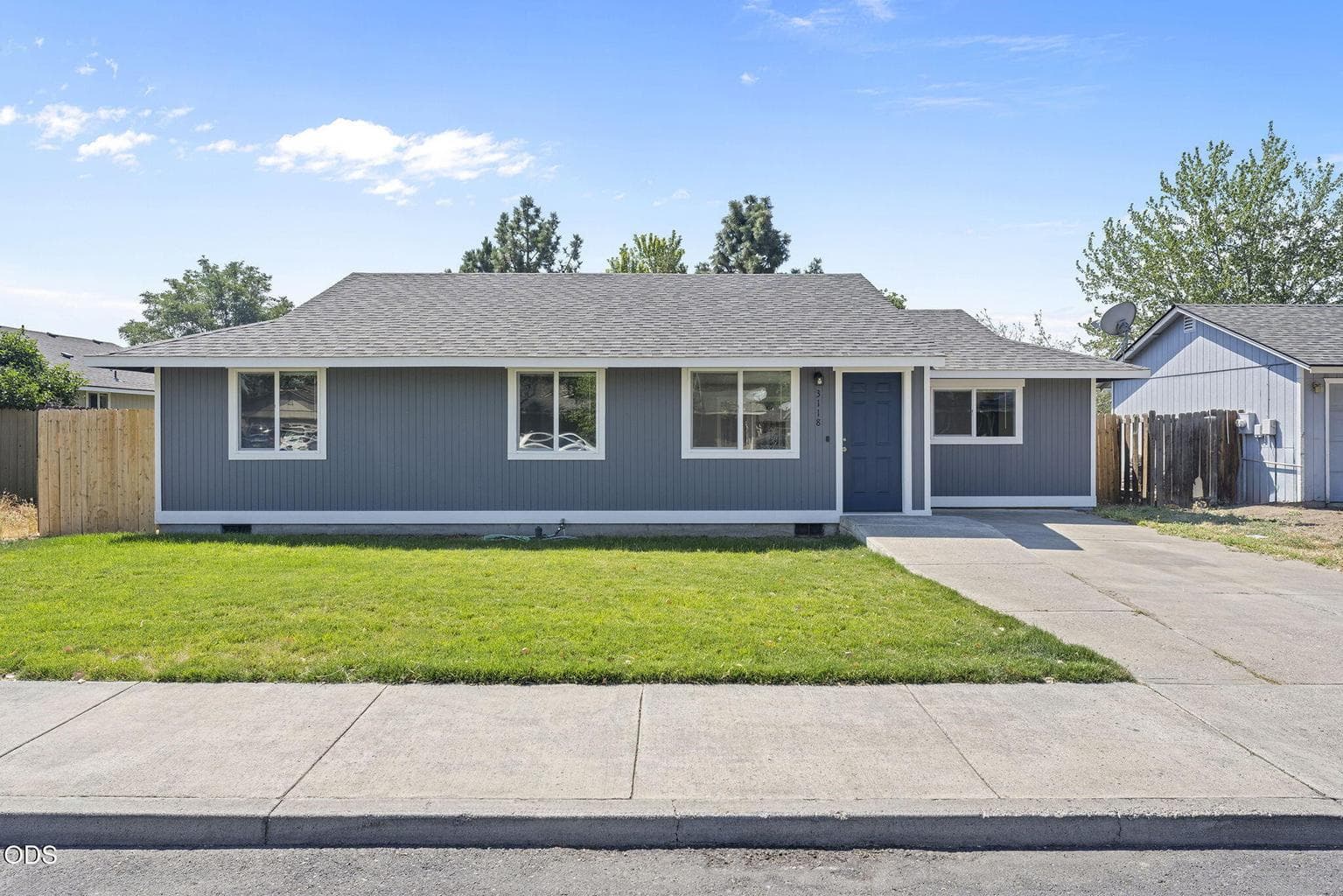 Front view - fresh exterior paint