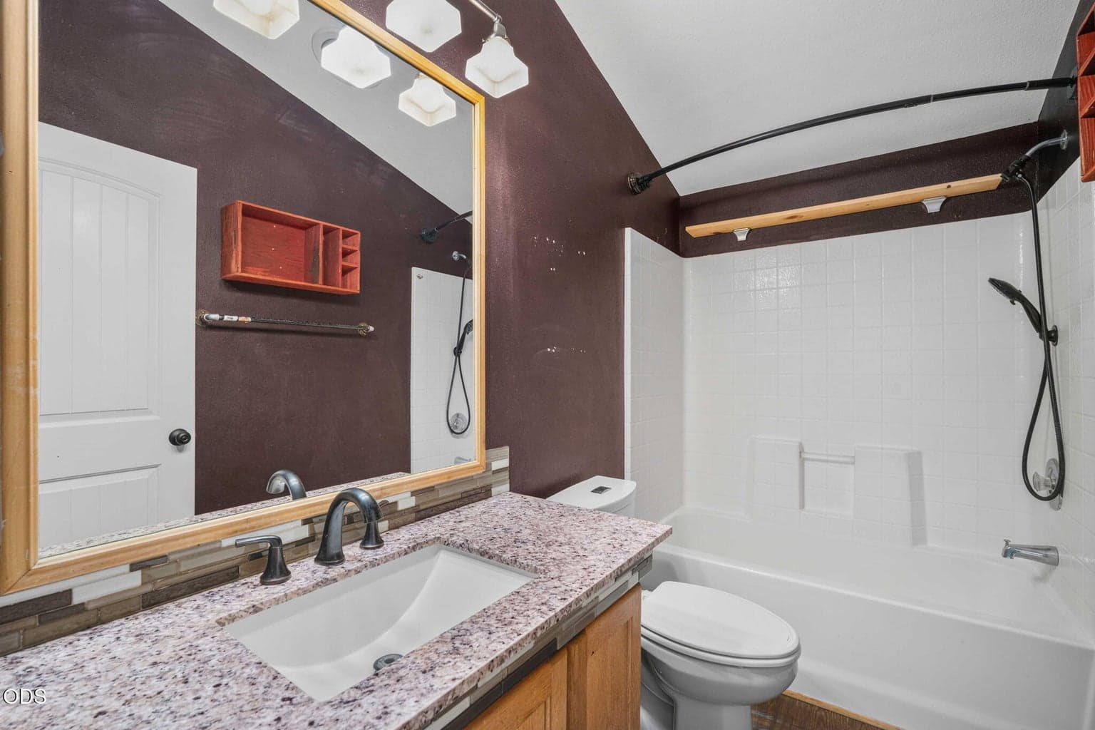 Hall Bath with tub and shower