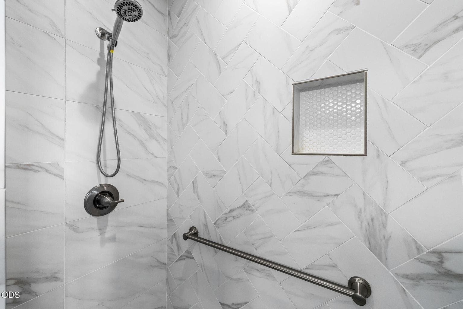 Primary step-in tile shower
