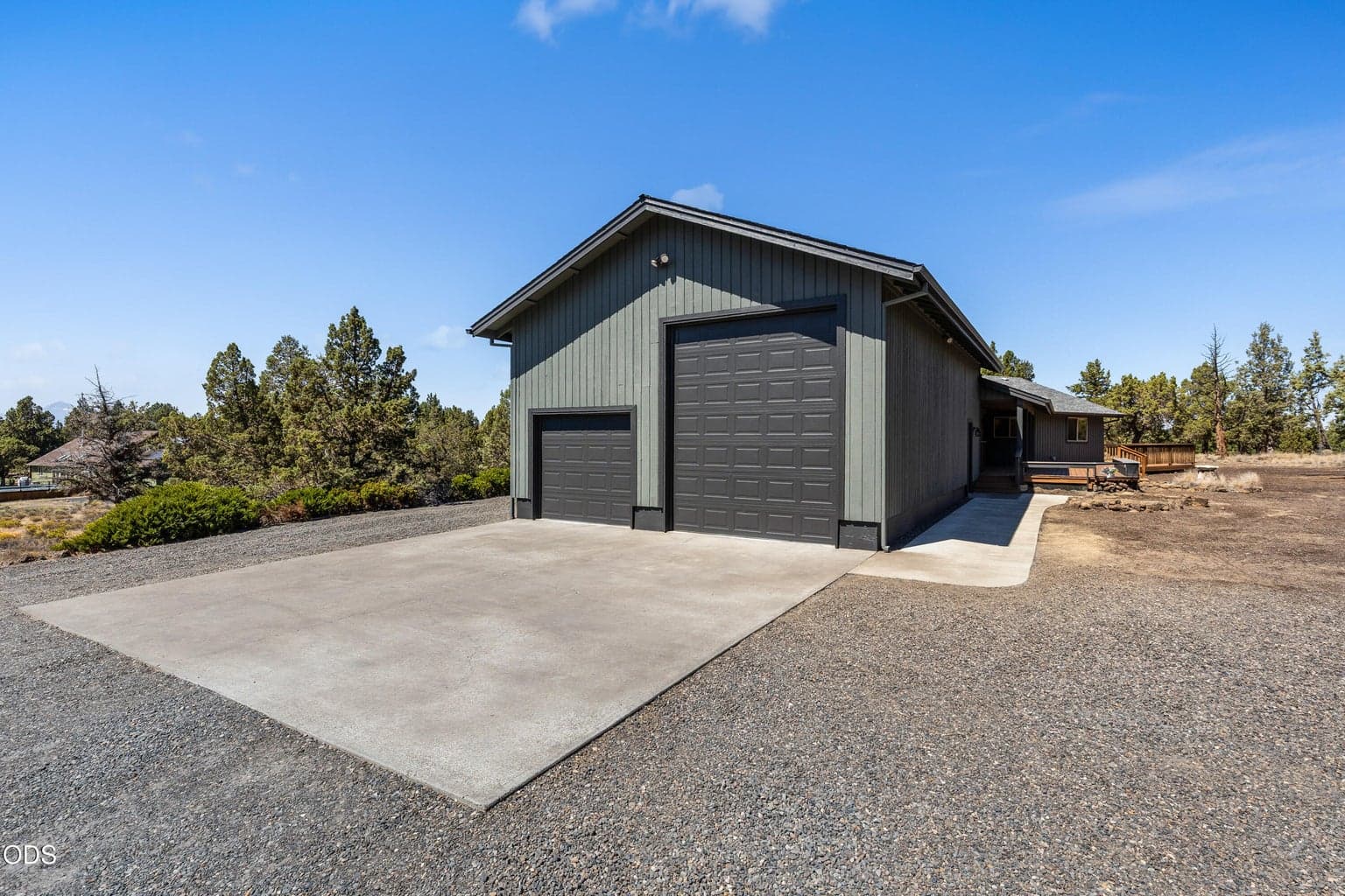 attached garage east side
