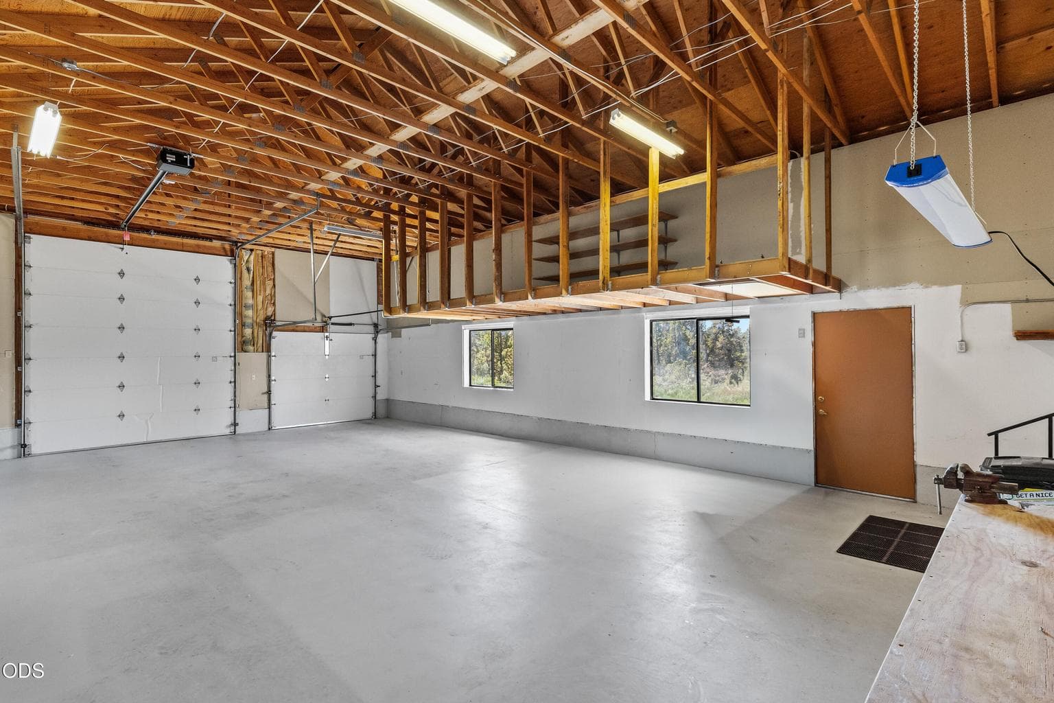 interior attached garage