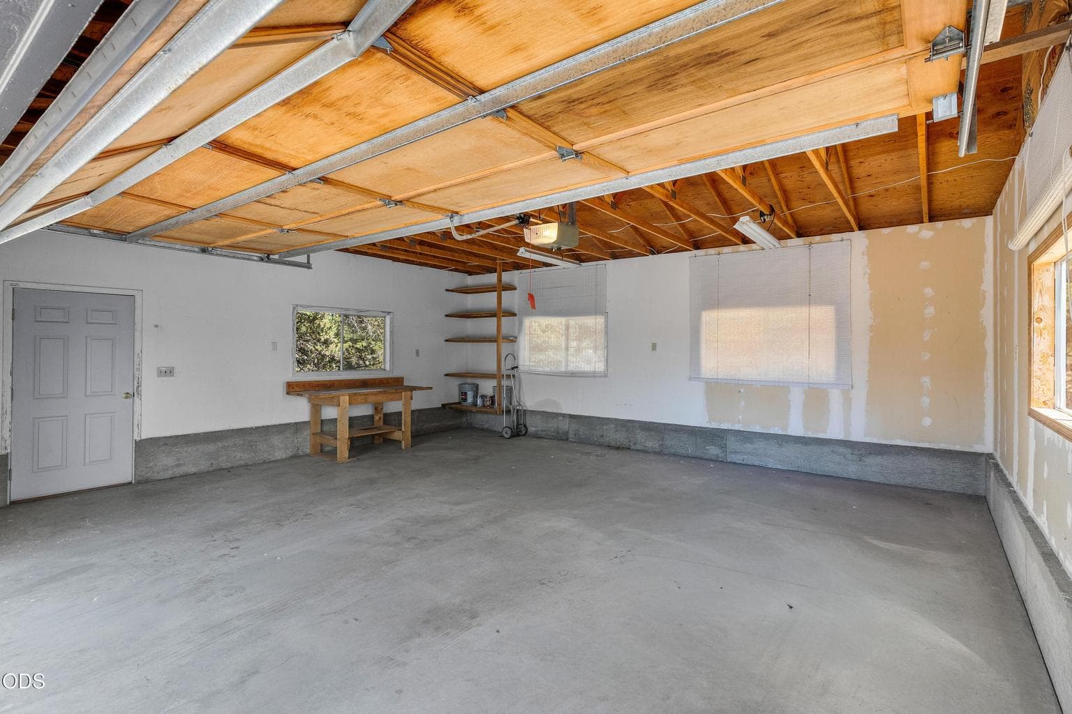 detached garage interior