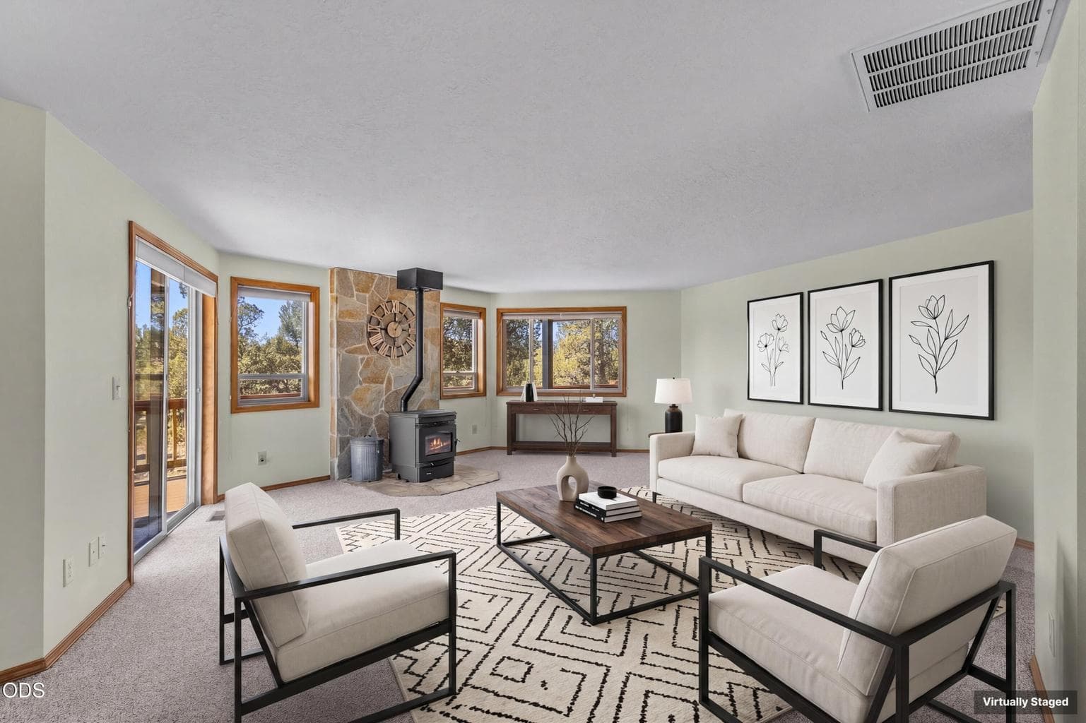 staged living/great room