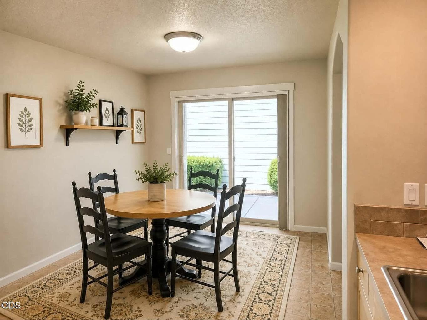 Virtual Staged Dining Area