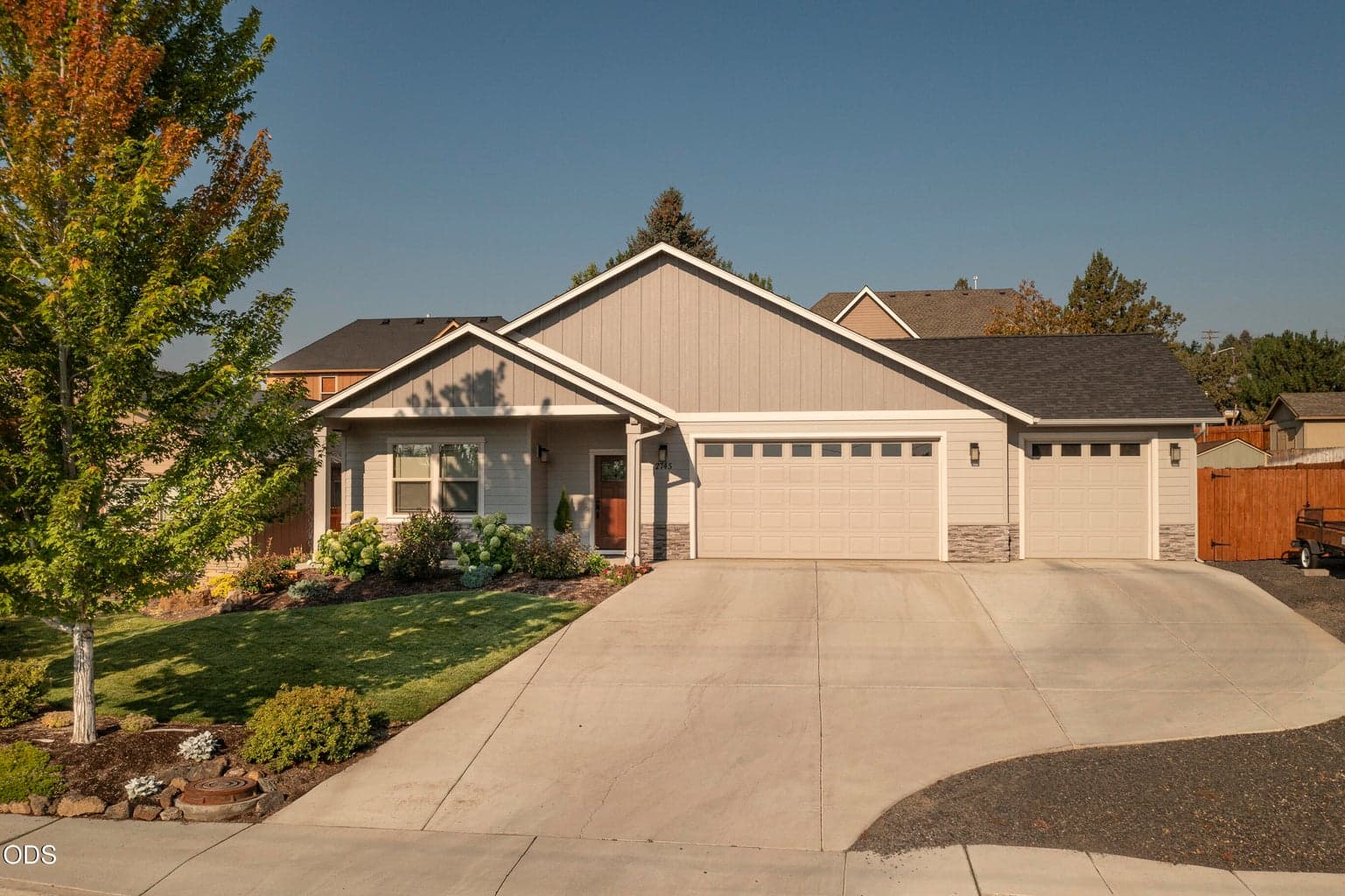 Front Exterior - 3-Car Garage!