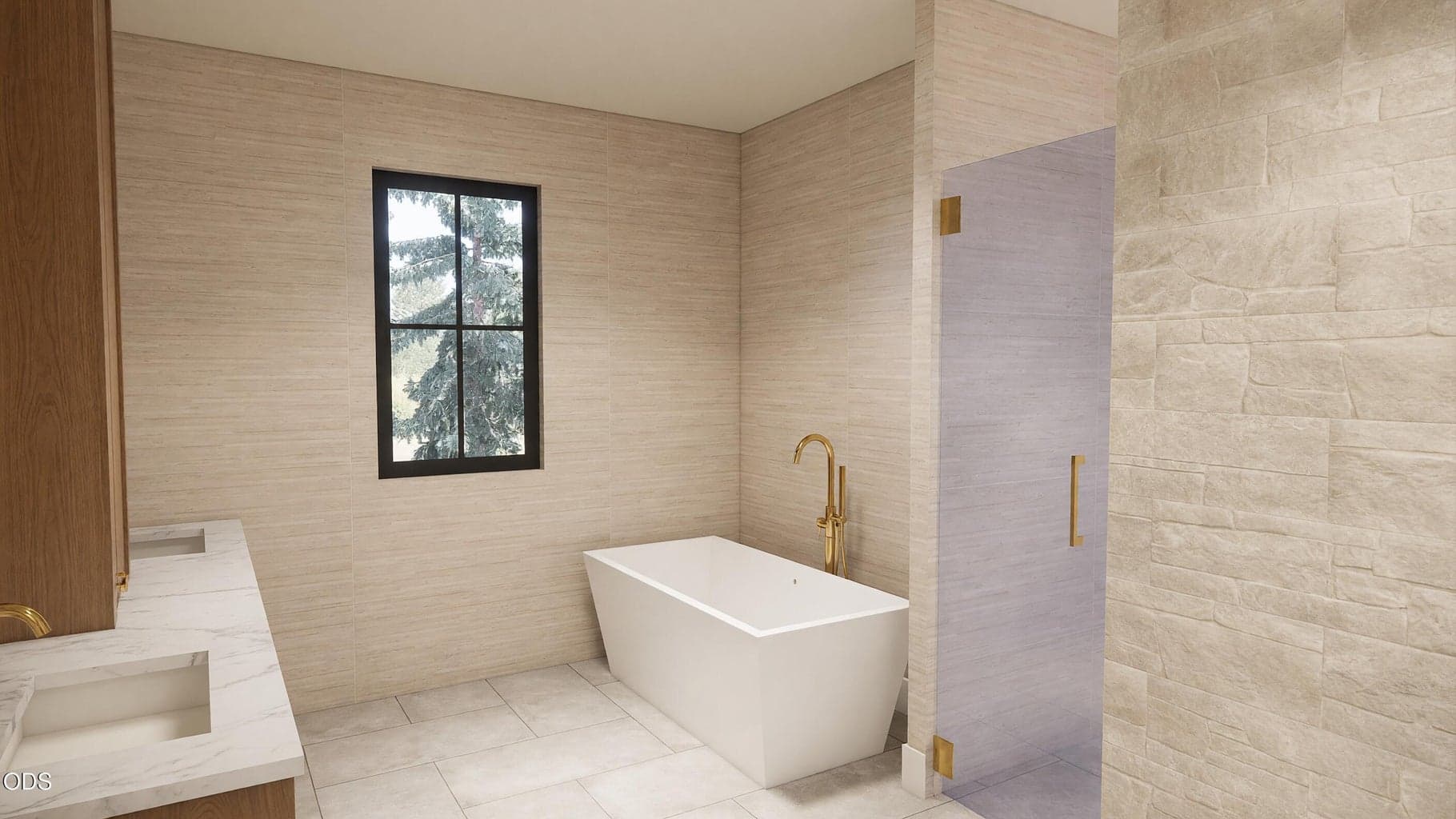 Artists Rendering, Primary Bathroom
