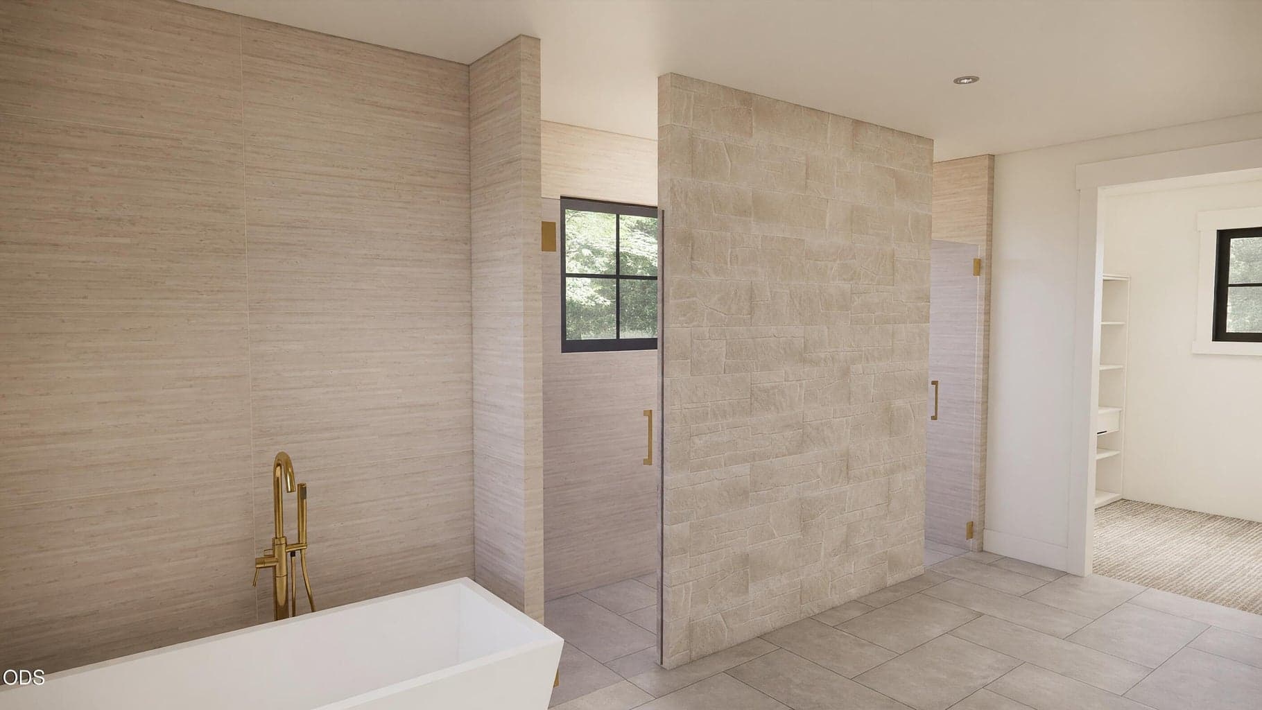 Artists Rendering, Primary Bathroom
