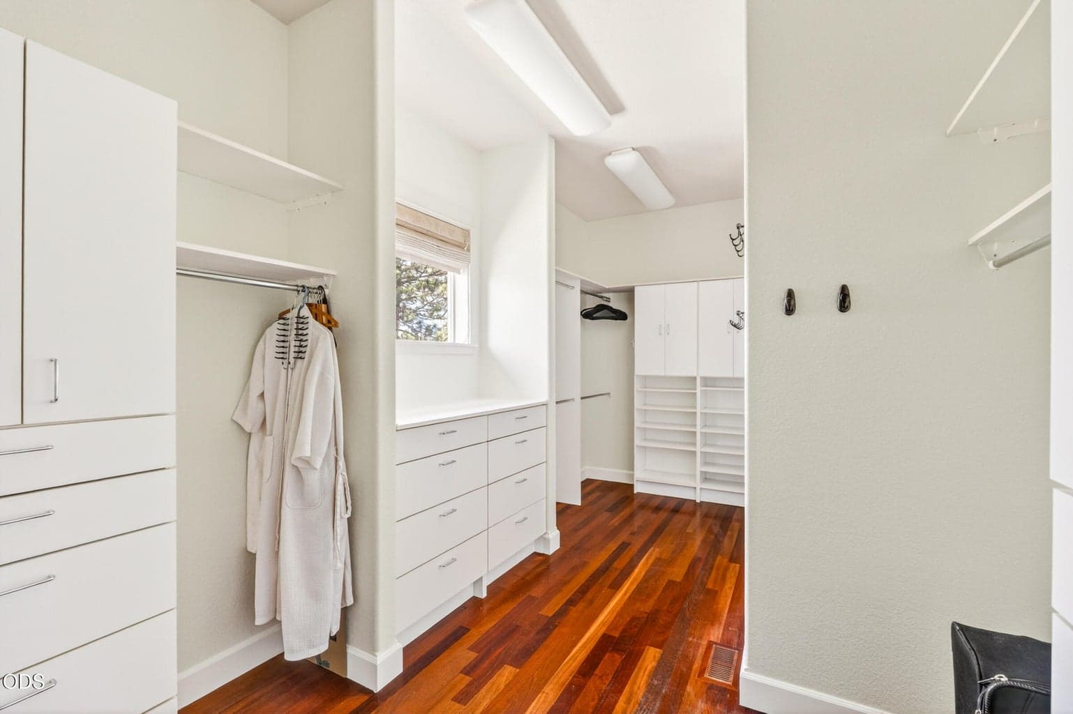 Oversized primary closet