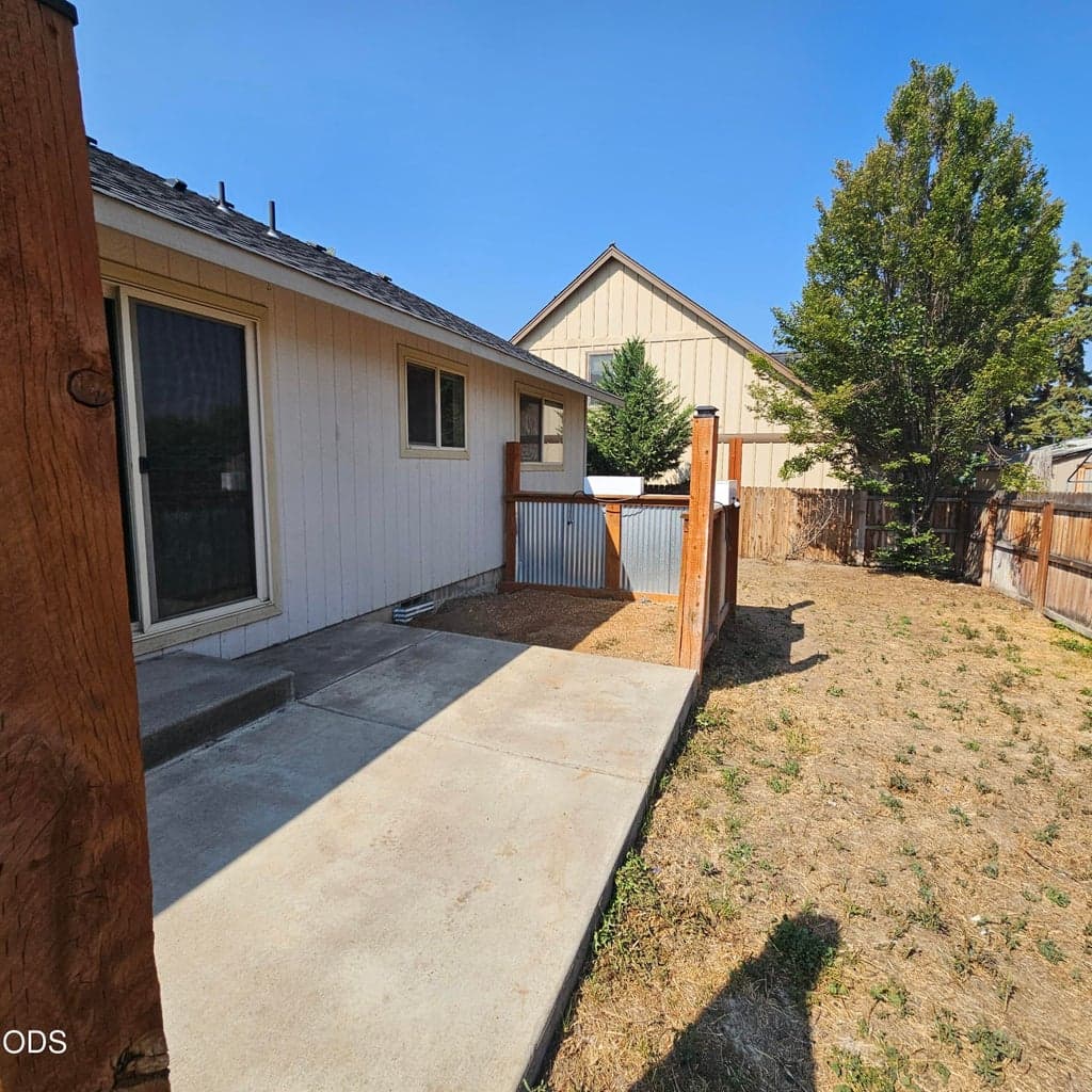 Complete with privacy fenced space for a future hot tub/spa