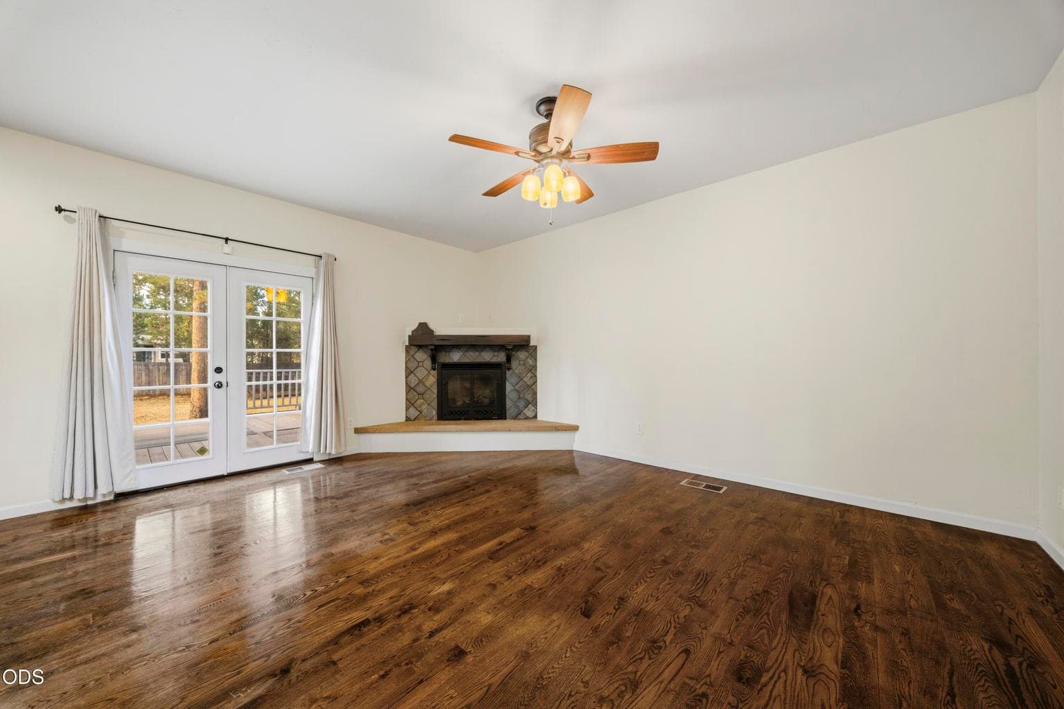 Wonderful sitting area/living room with gas fireplace