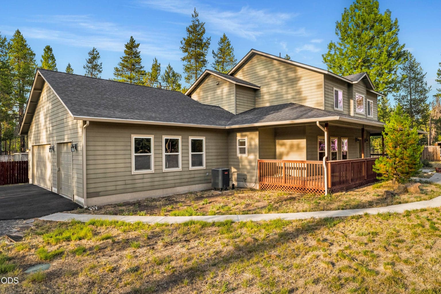 What a handsome profile for this home situated perfectly in the pines