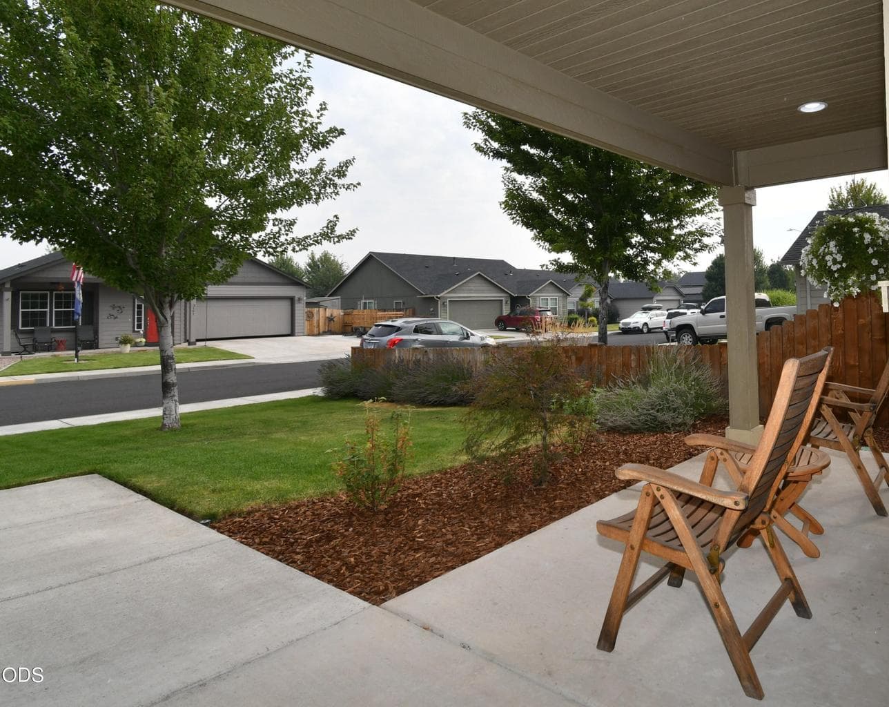 Covered front porch