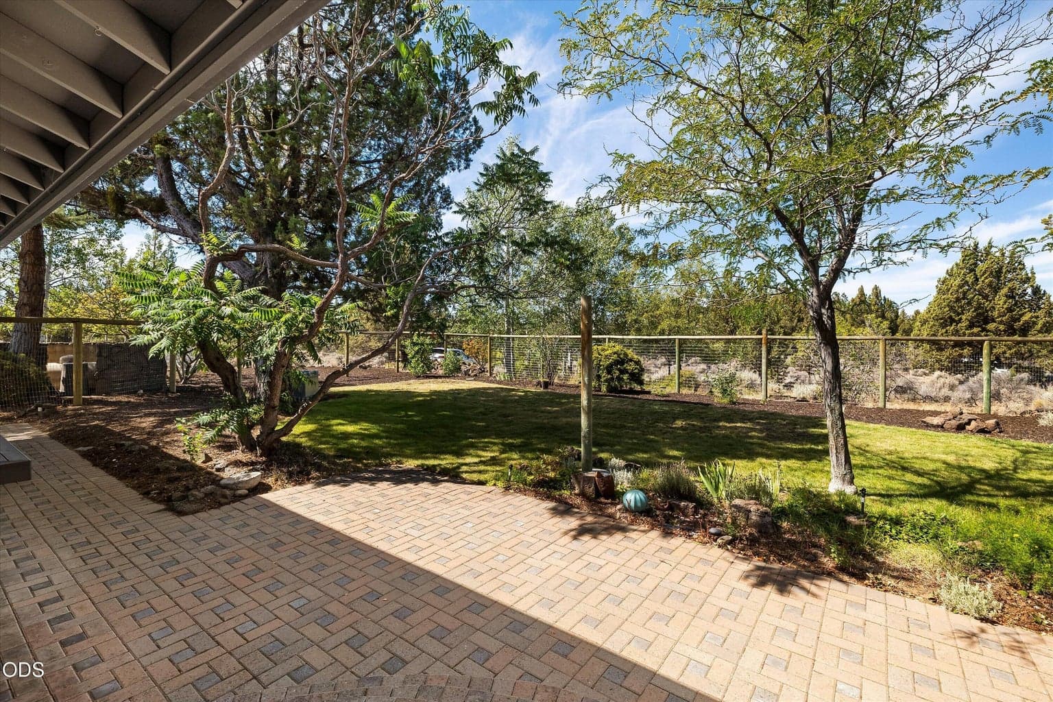 Low maintenance paver patio.