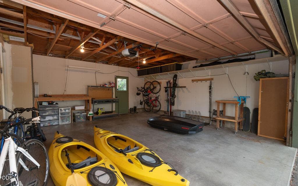 Tight 2 car w storage & hooks