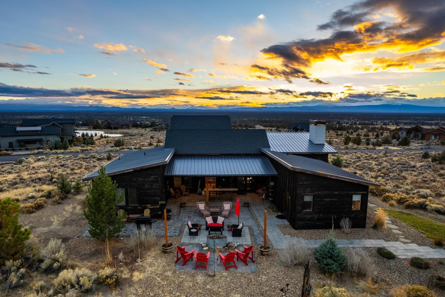 Expanded paver patios for outside entertaining & big sky star gazing!