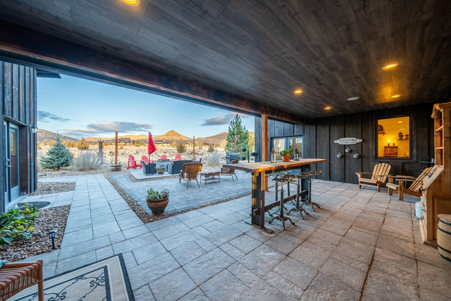 Covered outdoor courtyard sanctuary!
