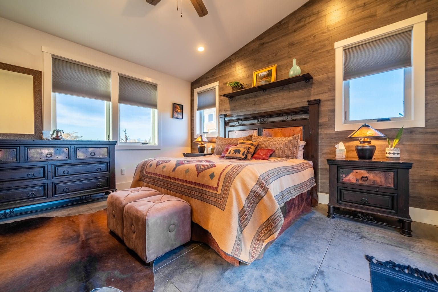 Spacious room for king bed and large furniture