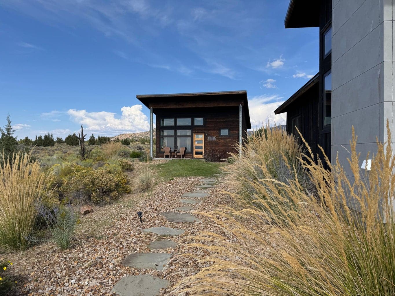 ADU Casita has a covered porch & a private flagstone patio