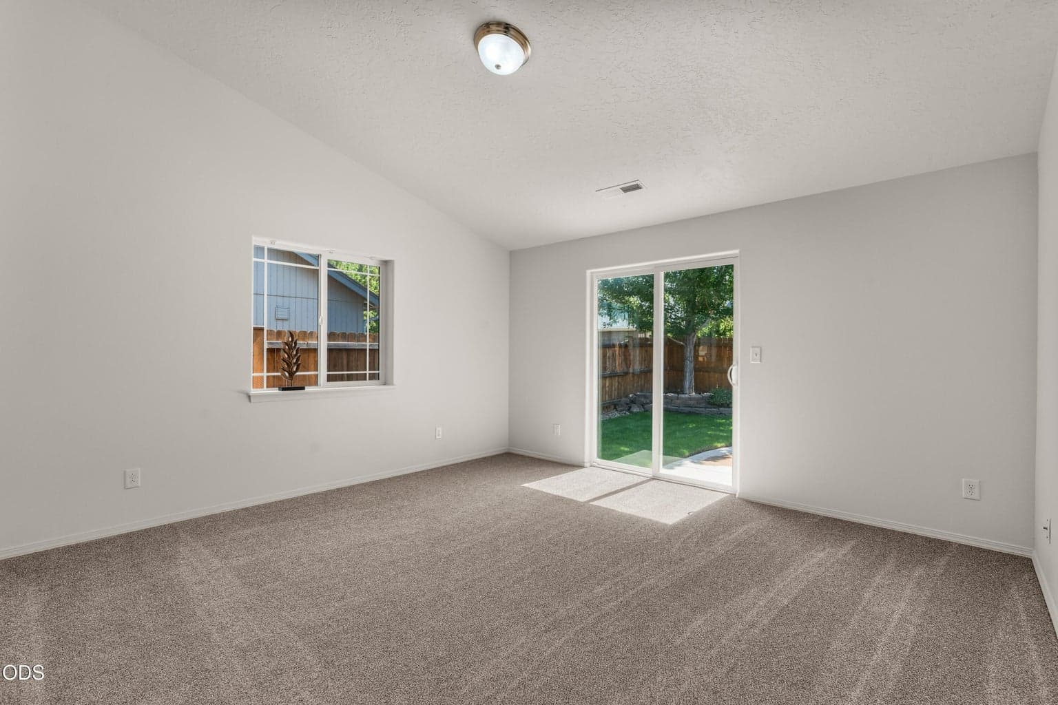 Living room and slider to back patio