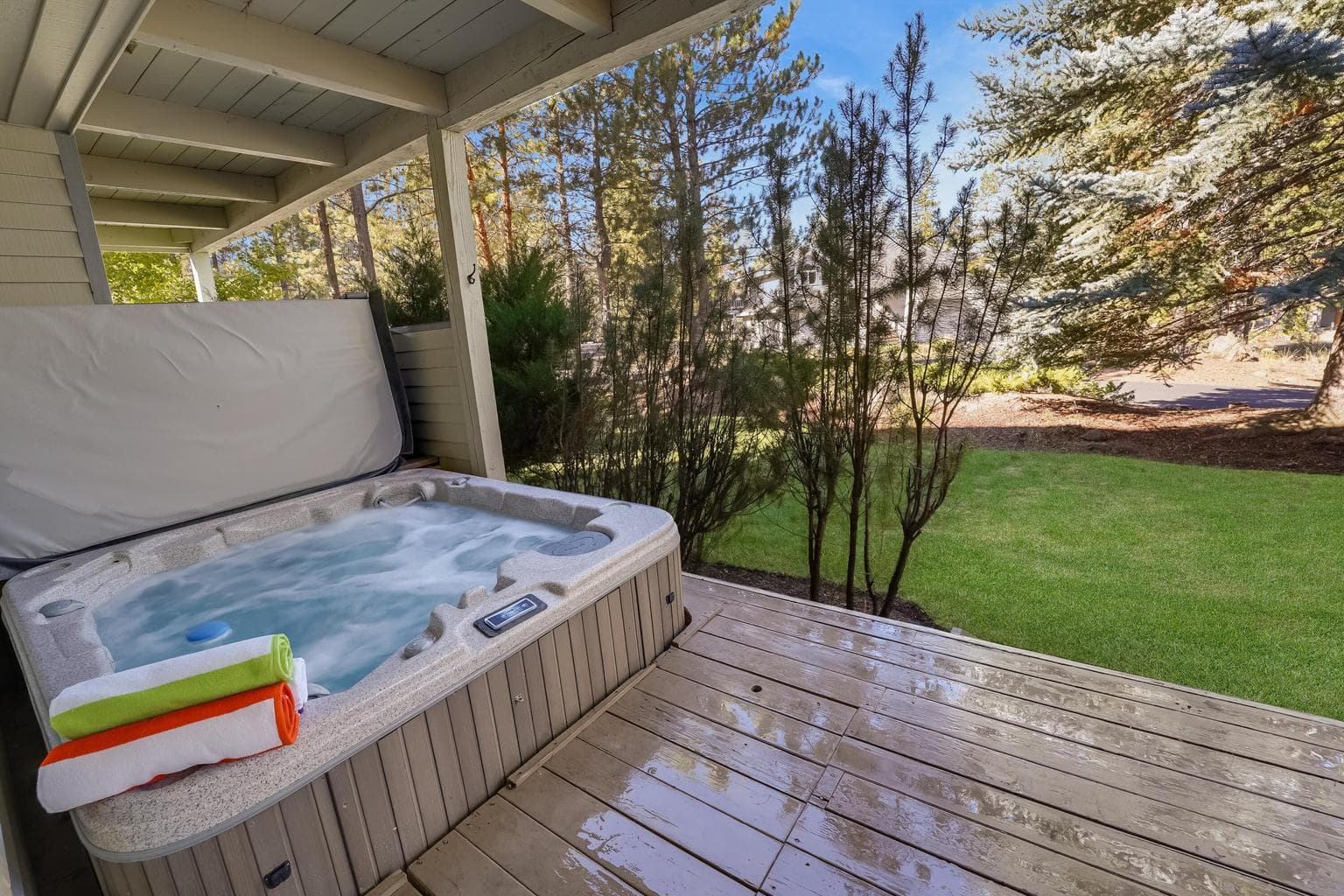 Private Hot Tub on Lower Deck