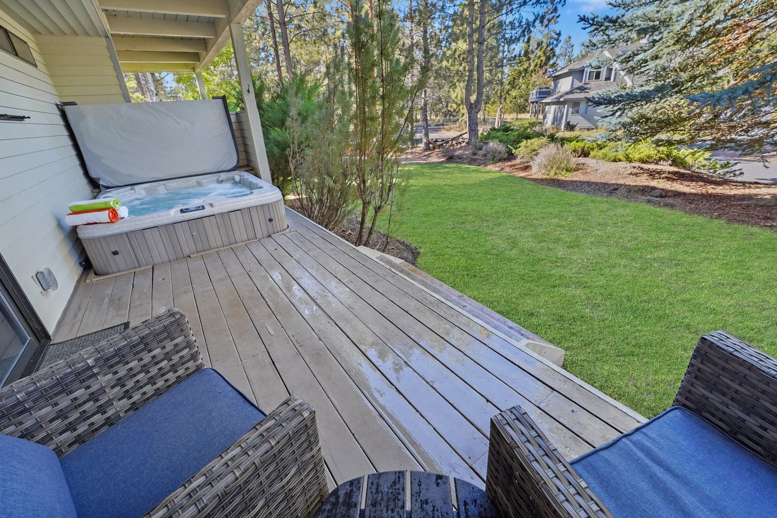 Private Hot Tub on Lower Deck