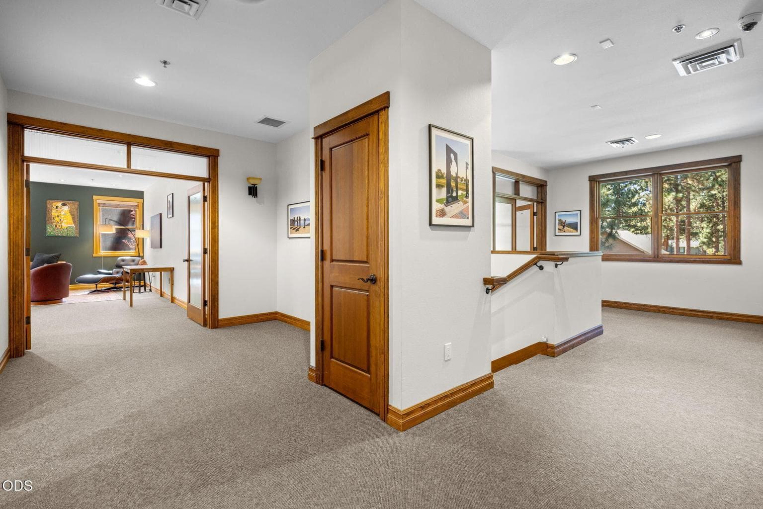 Hallway view looking at Suite 203 and 201