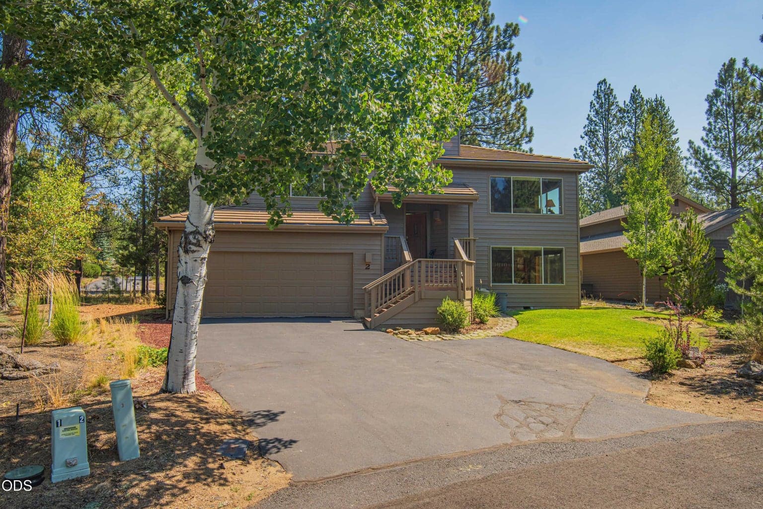 A wooded setting gives the home the distinctive connection to nature that makes Sunriver living special.