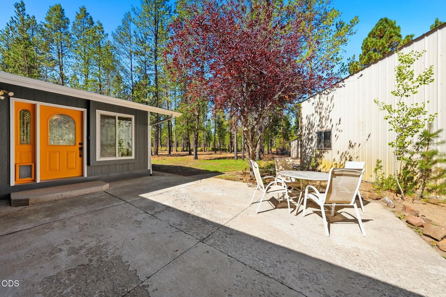 Back patio off stick built addition