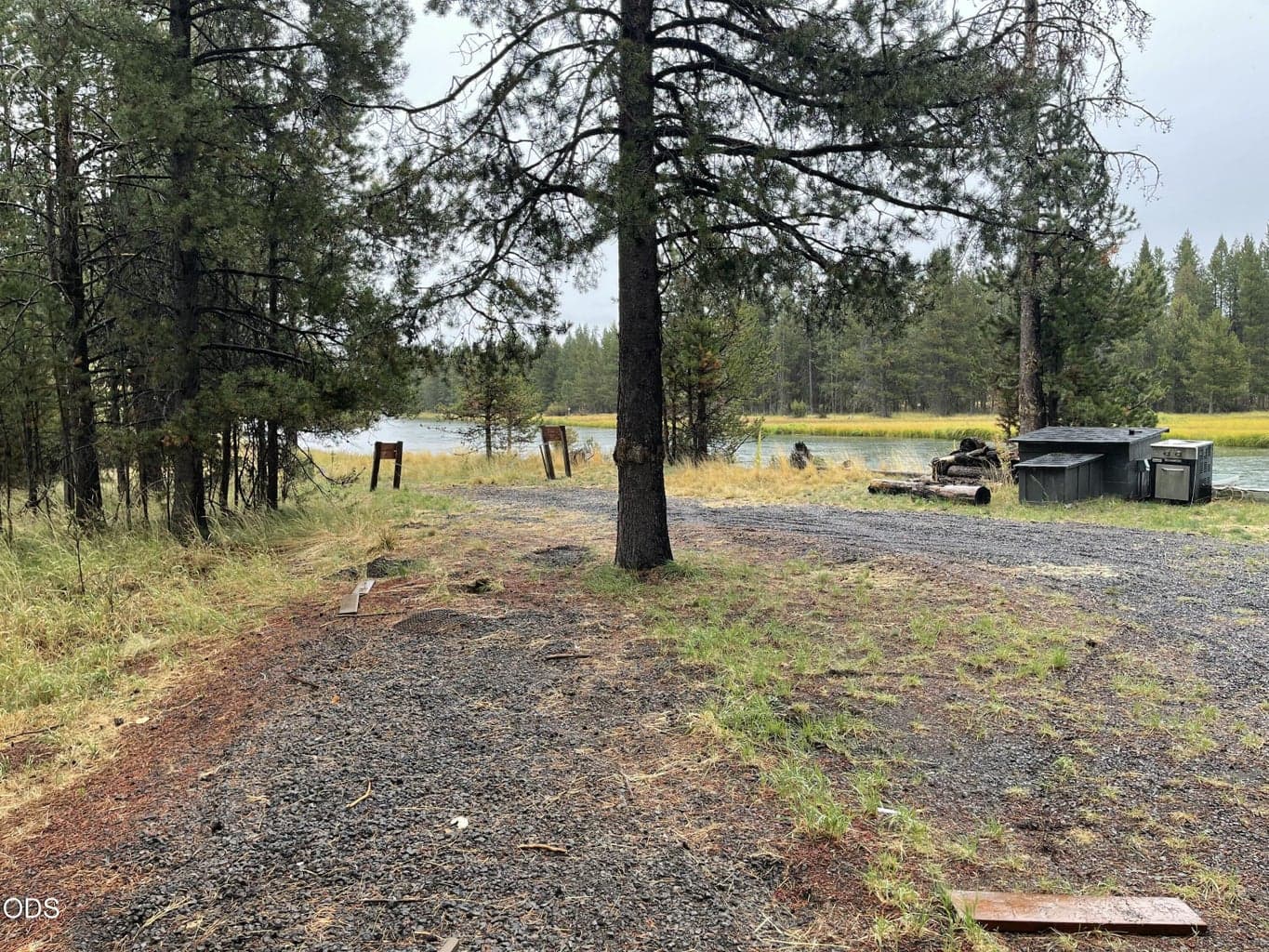 View from where the trailer was parked.
