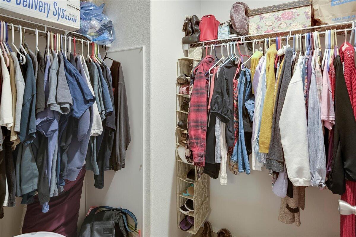 Large closet in primary bedroom