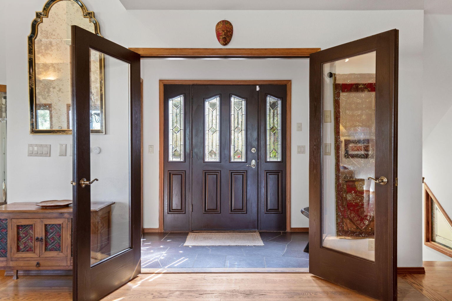 Dual entry to keep the warm in, or cold out