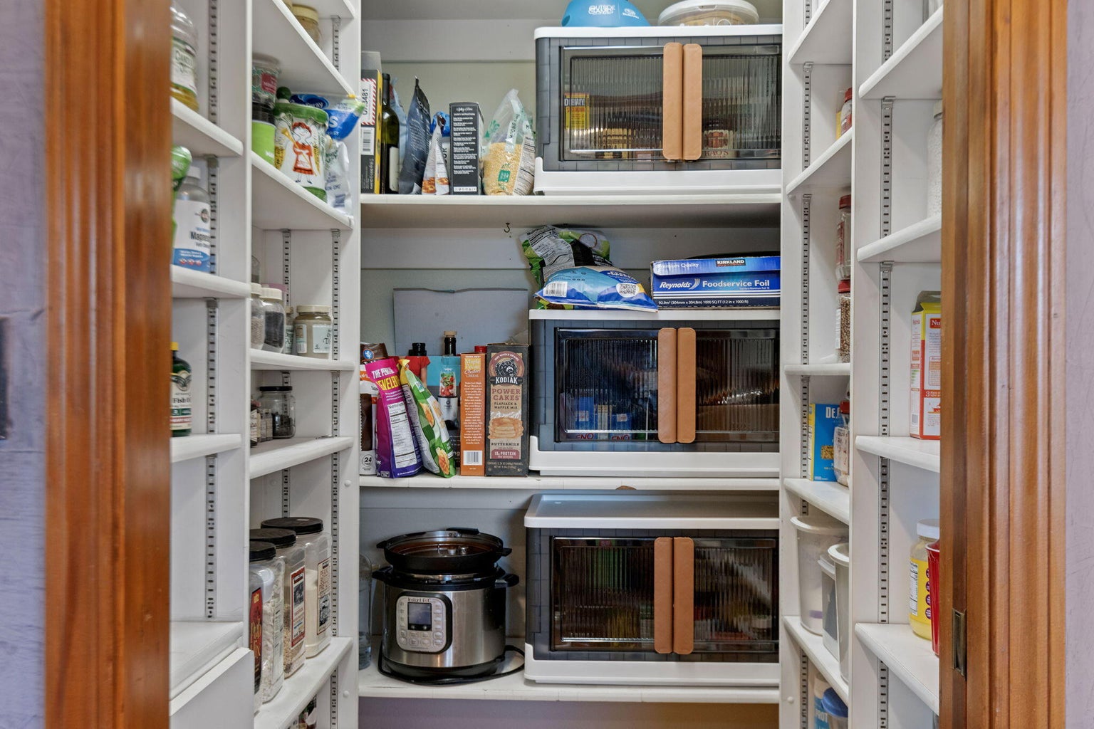 Generous walk-in pantry