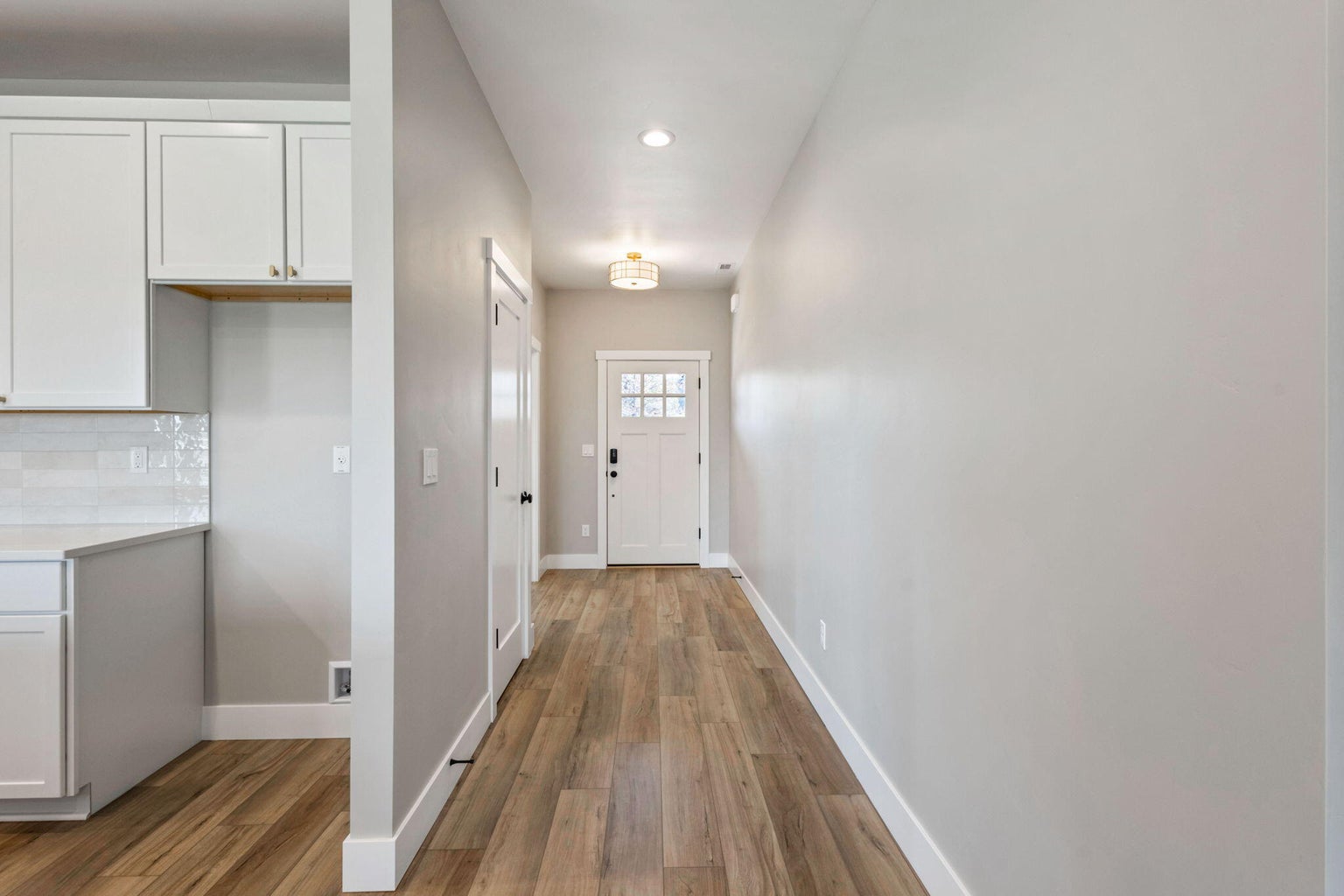Entry hall and coat closet