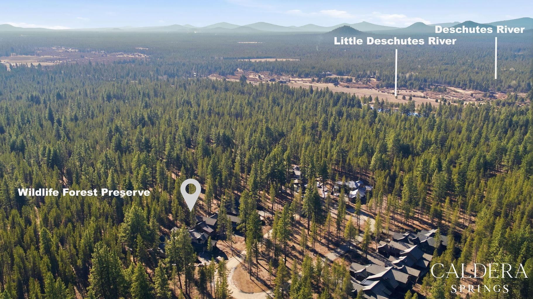 This level lot borders the forever protected Wildlife Forest Preserve