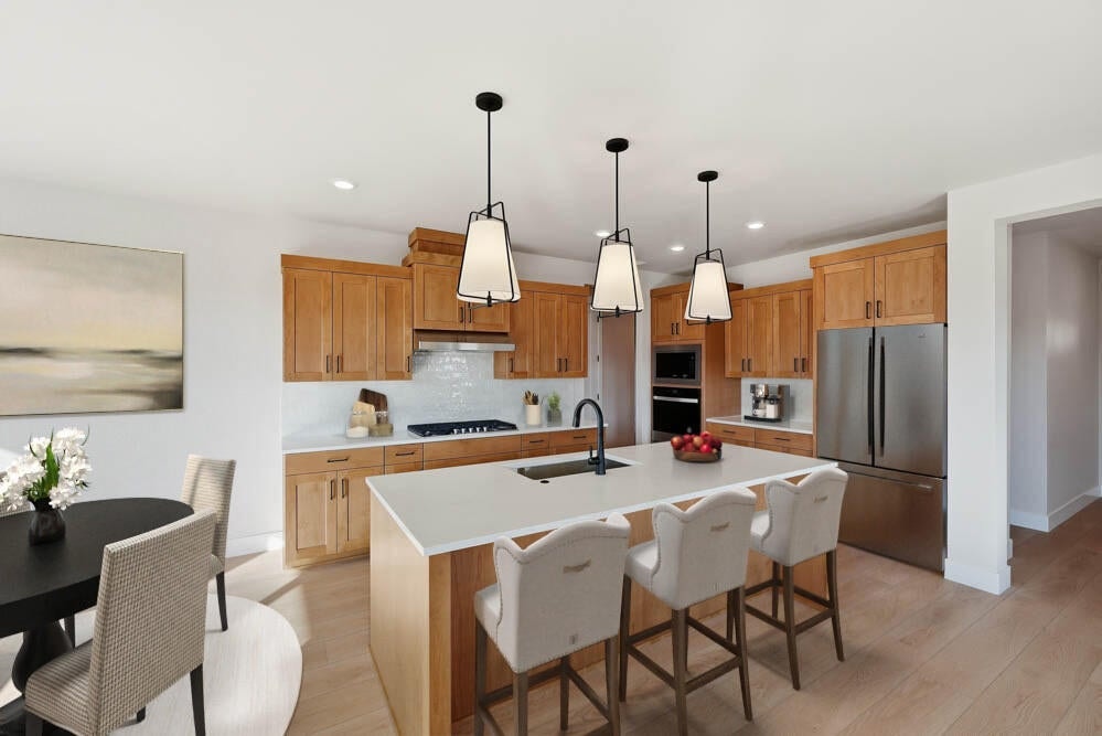 Kitchen with virtual staging