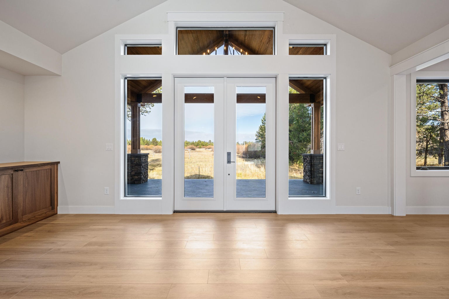 Doors to Covered Back Deck to enjoy the views