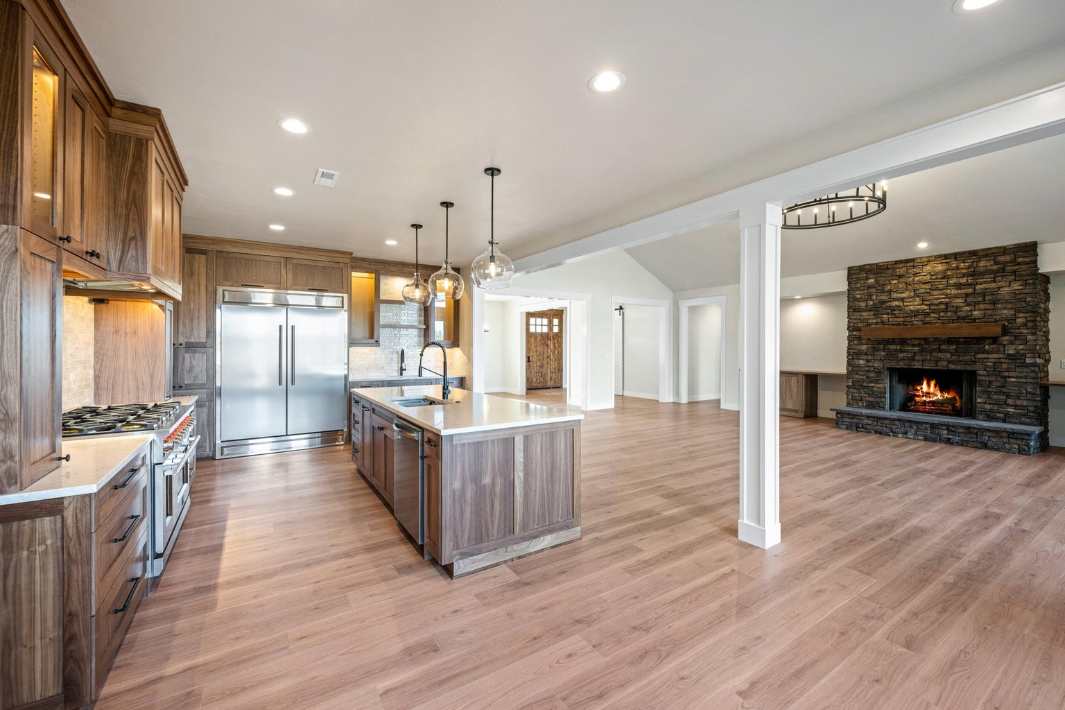 Side View to Gourmet Kitchen