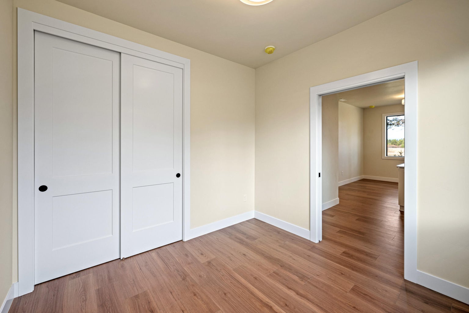 Guest Suite Bedroom with Closet and Laundry Hookups