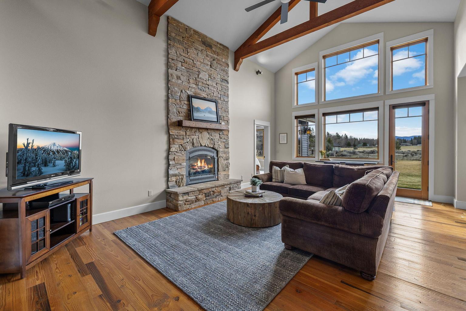 View to the Cascade Mountains - when it's not cloudy!
