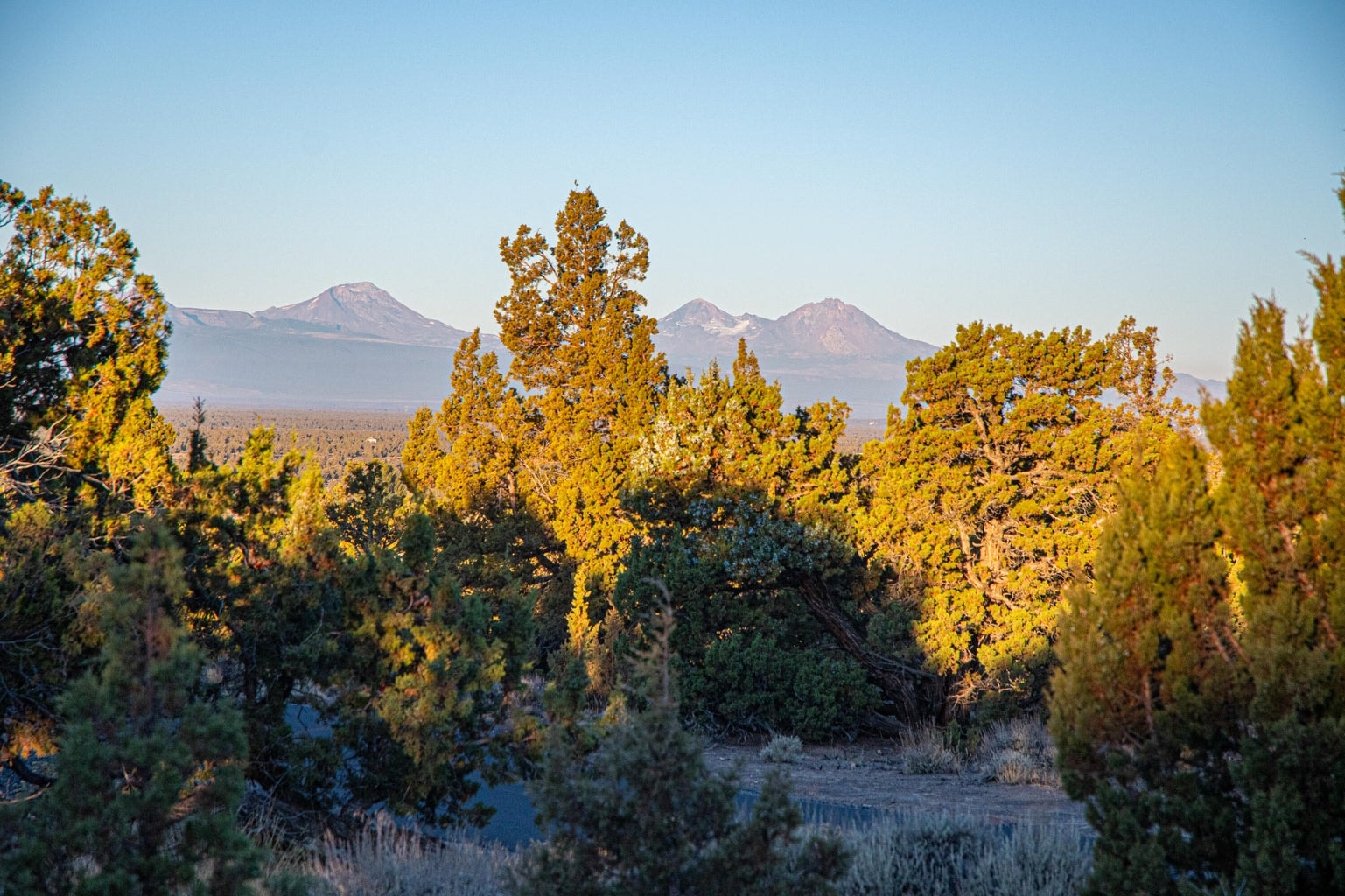 Three Sisters view from building site