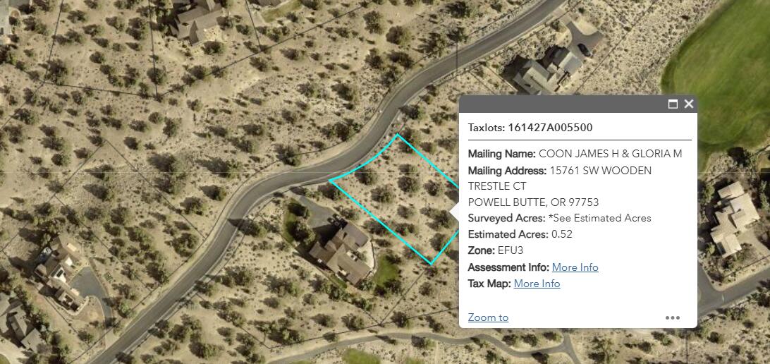 Lot 8 across from HOA open space