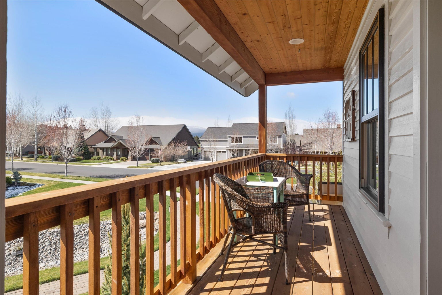 Upper Deck with Cascade Views