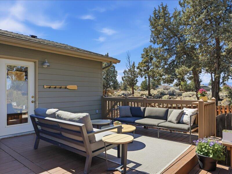 Back deck- West facing with Mt. views