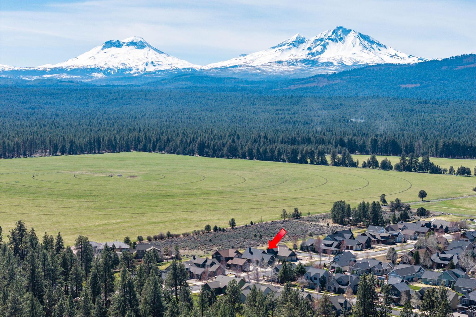 The red arrow is the home! In Pine Meadow Village neighorhood!