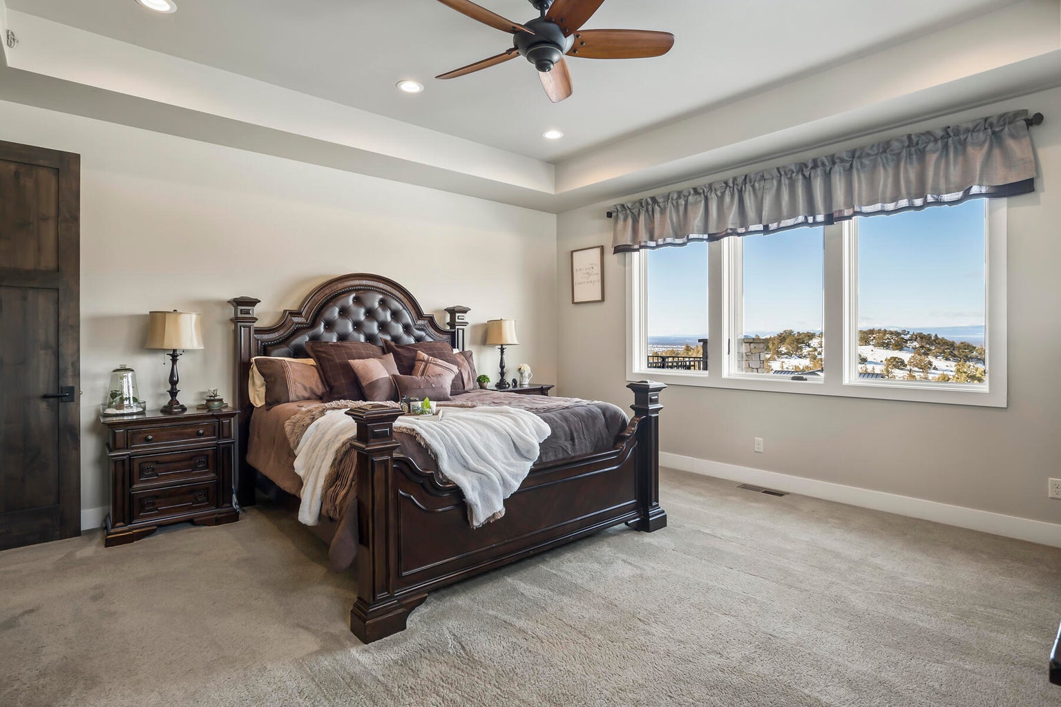 Generous Primary Suite with Mountain Views.