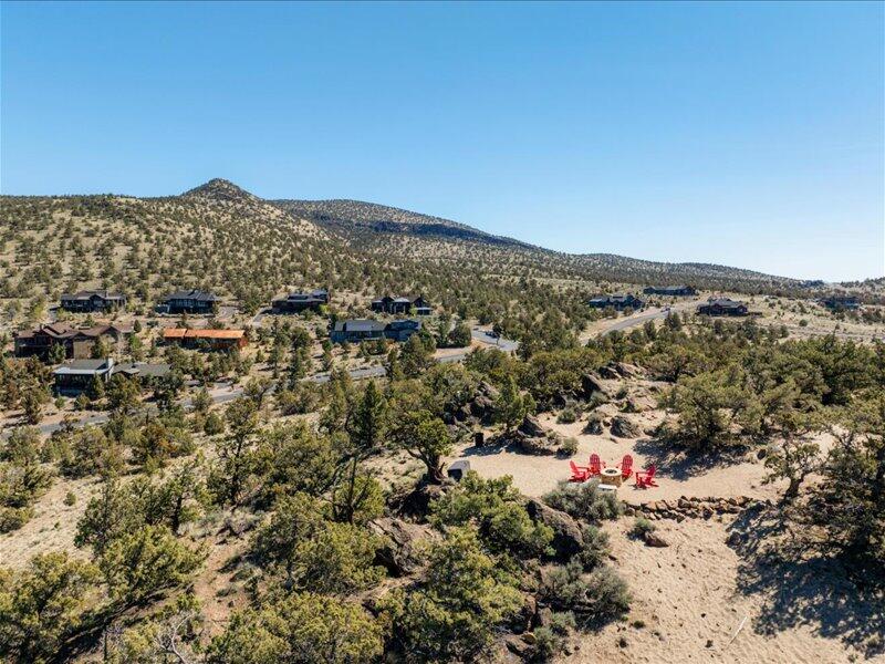 View from Spirit Rock looking back at property with Butte and BLM land beyond.