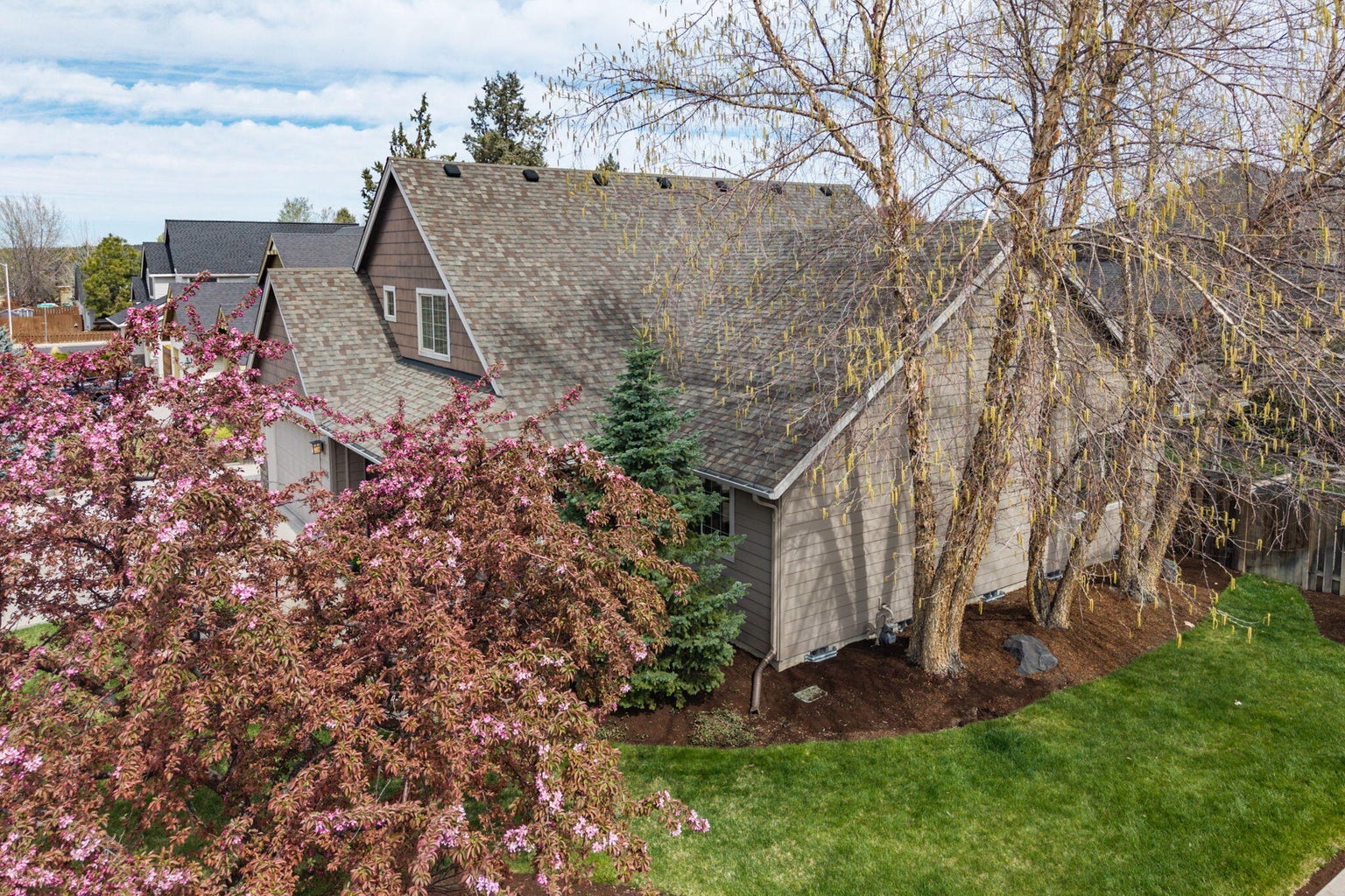 Mature trees and landscaping