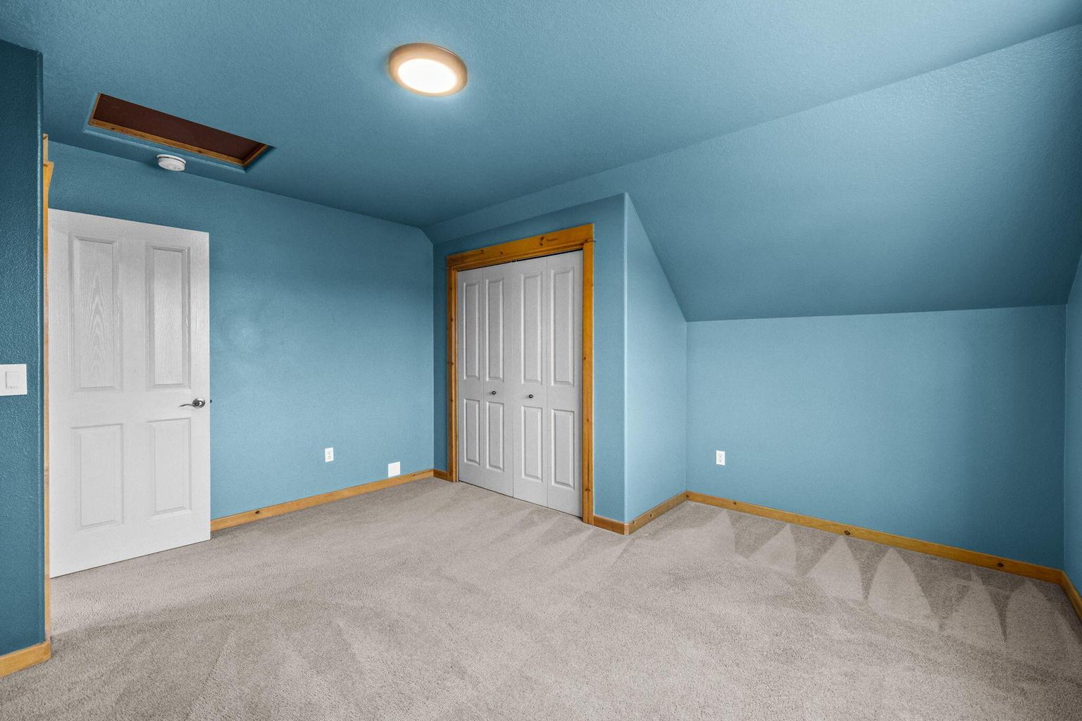 Architectural wall could offer built-in option for a desk or play area
